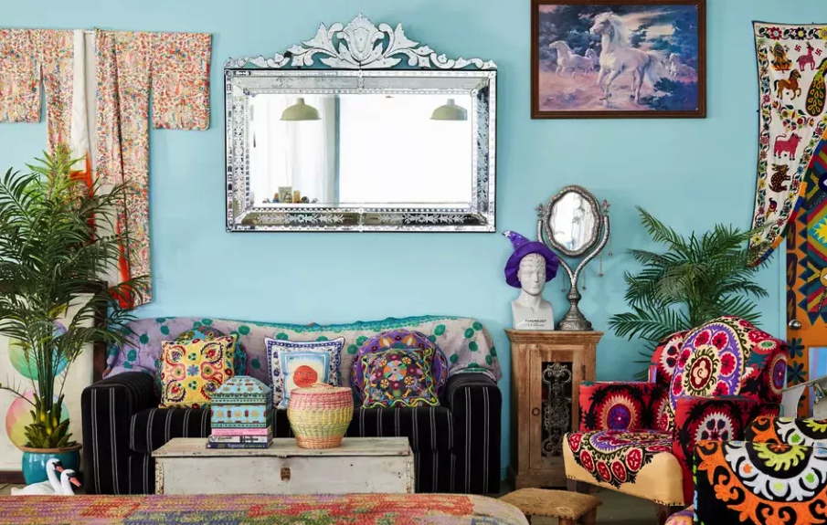 maximalist living room